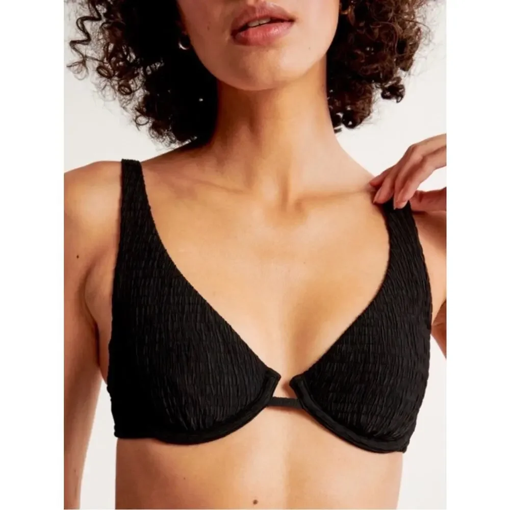Abercrombie & Fitch High Apex Underwire Bikini Top & High Leg Cheeky Bottom